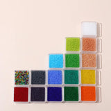 Matte Colored Clear Glass Rice Beads - DIY Necklace Hair Accessories Material