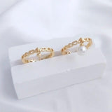 2Pcs Brass 14K Plated Beads Holder Ring Base Settings End Caps Eye Pins