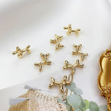 18K Plated Sausage Dog Pendant DIY Necklace Bracelet Earrings Accessory