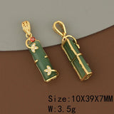 4Pcs 10*39MM Jewelry Accessories Slub Shaped Pendant DIY Making Necklace Pendant