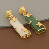 4Pcs 10*39MM Jewelry Accessories Slub Shaped Pendant DIY Making Necklace Pendant