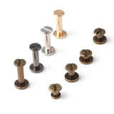 10pcs Solid Brass Chicago Screws for Leather Craft Studs Belt Wallet Fasteners