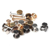10pcs Solid Brass Chicago Screws for Leather Craft Studs Belt Wallet Fasteners