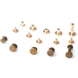10pcs Solid Brass Chicago Screws for Leather Craft Studs Belt Wallet Fasteners
