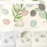 Translucent Water Wave Resin Earring Accessories 10pcs