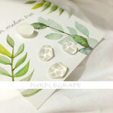 Translucent Water Wave Resin Earring Accessories 10pcs