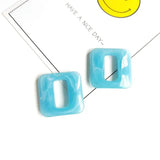 Geometric Marble Pendant Earrings DIY Accessory 6 Pack