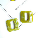 Geometric Marble Pendant Earrings DIY Accessory 6 Pack