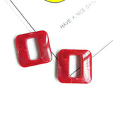 Geometric Marble Pendant Earrings DIY Accessory 6 Pack