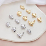 4pcs Copper Plated Cloud Moon Pendant DIY Jewelry Charms