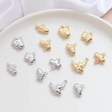 4pcs Copper Plated Cloud Moon Pendant DIY Jewelry Charms