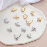4pcs Copper Plated Cloud Moon Pendant DIY Jewelry Charms