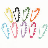 10pcs Colorful Safety Pins Brooch Blank Base 3 Holes Pins Jewelry Making