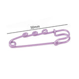 10pcs Colorful Safety Pins Brooch Blank Base 3 Holes Pins Jewelry Making