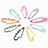 10pcs Colorful Safety Pins Brooch Blank Base 3 Holes Pins Jewelry Making