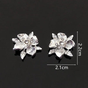 10 PCS Rhinestone Flowers for DIY Jewelry Making