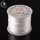 Clear Elastic Fibre Wire, 0.8mm, 60m Roll
