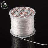 Clear Elastic Fibre Wire, 0.8mm, 60m Roll
