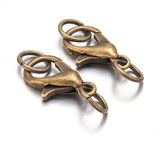 20pcs Alloy Plating Lobster Clasp 12x6/10x5mm For DIY Jewelry Making