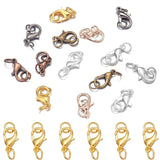 20pcs Alloy Plating Lobster Clasp 12x6/10x5mm For DIY Jewelry Making