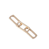 6pcs DIY Ear Chain Buckle Metal Texture Thick Pendant Charms