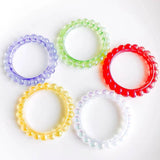 Acrylic Round Loop Pendant Earring Charms DIY Jewelry Making 8pcs