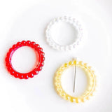 Acrylic Round Loop Pendant Earring Charms DIY Jewelry Making 8pcs