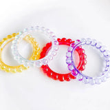 Acrylic Round Loop Pendant Earring Charms DIY Jewelry Making 8pcs