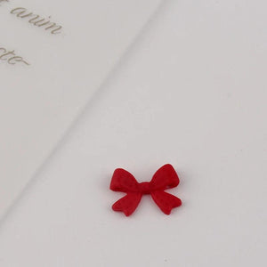 100pcs Japanese Bow Net Red Nail Charms Diy Nail Decoration