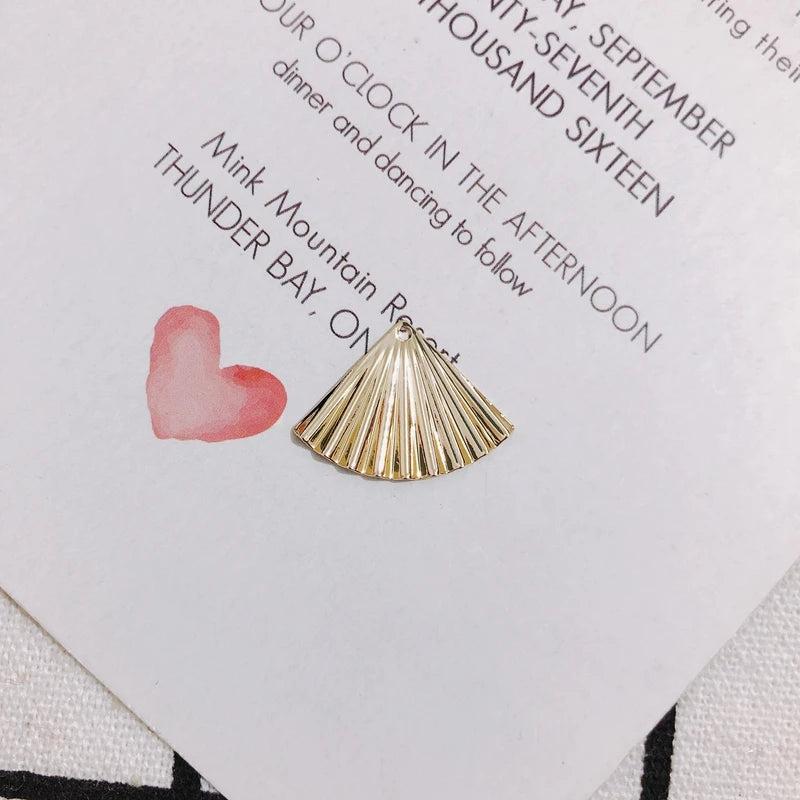 10 pc Fan-shaped Earrings Accessories for Personality Retention
