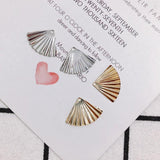 10 pc Fan-shaped Earrings Accessories for Personality Retention
