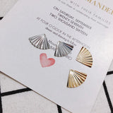 10 pc Fan-shaped Earrings Accessories for Personality Retention