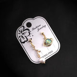 10pcs Rhinestone Inlaid Constellation Pendant Charms