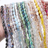 Colorful Melon Seeds Crystal Beads 6x9mm Loose Spacer Beads