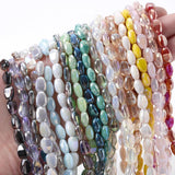 Colorful Melon Seeds Crystal Beads 6x9mm Loose Spacer Beads