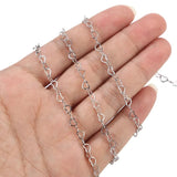 Stainless Steel Heart Chains Link Necklace Bulk 3.7MM
