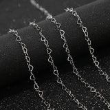 Stainless Steel Heart Chains Link Necklace Bulk 3.7MM