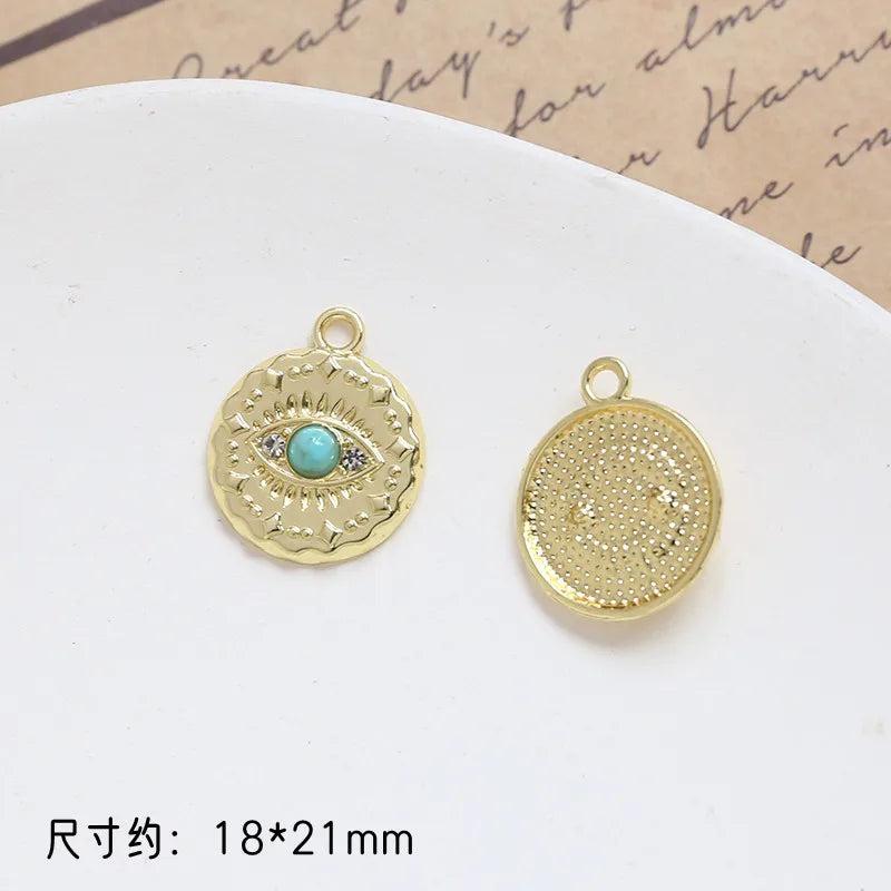10pcs Egyptian Sun Alloy Pendant DIY Jewelry Necklace Charms