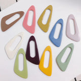 6pcs DIY Hollow Oval Patch Hair Earrings Accessories Material