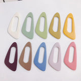 6pcs DIY Hollow Oval Patch Hair Earrings Accessories Material