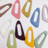 6pcs DIY Hollow Oval Patch Hair Earrings Accessories Material
