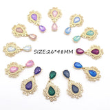 10pcs Shield Alloy Pendant Headgear Wedding Material Invitation Decoration