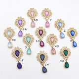 10pcs Shield Alloy Pendant Headgear Wedding Material Invitation Decoration
