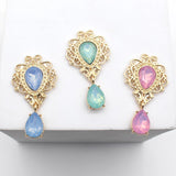 10pcs Shield Alloy Pendant Headgear Wedding Material Invitation Decoration
