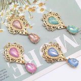 10pcs Shield Alloy Pendant Headgear Wedding Material Invitation Decoration