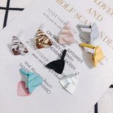 10pcs Spring and Morandi Triangle Earrings DIY Material Accessories