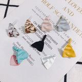 10pcs Spring and Morandi Triangle Earrings DIY Material Accessories