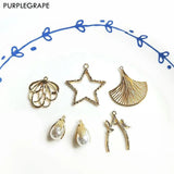 8pcs Alloy Pendant DIY Earrings Accessories Material Retro Women