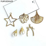 8pcs Alloy Pendant DIY Earrings Accessories Material Retro Women