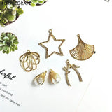 8pcs Alloy Pendant DIY Earrings Accessories Material Retro Women